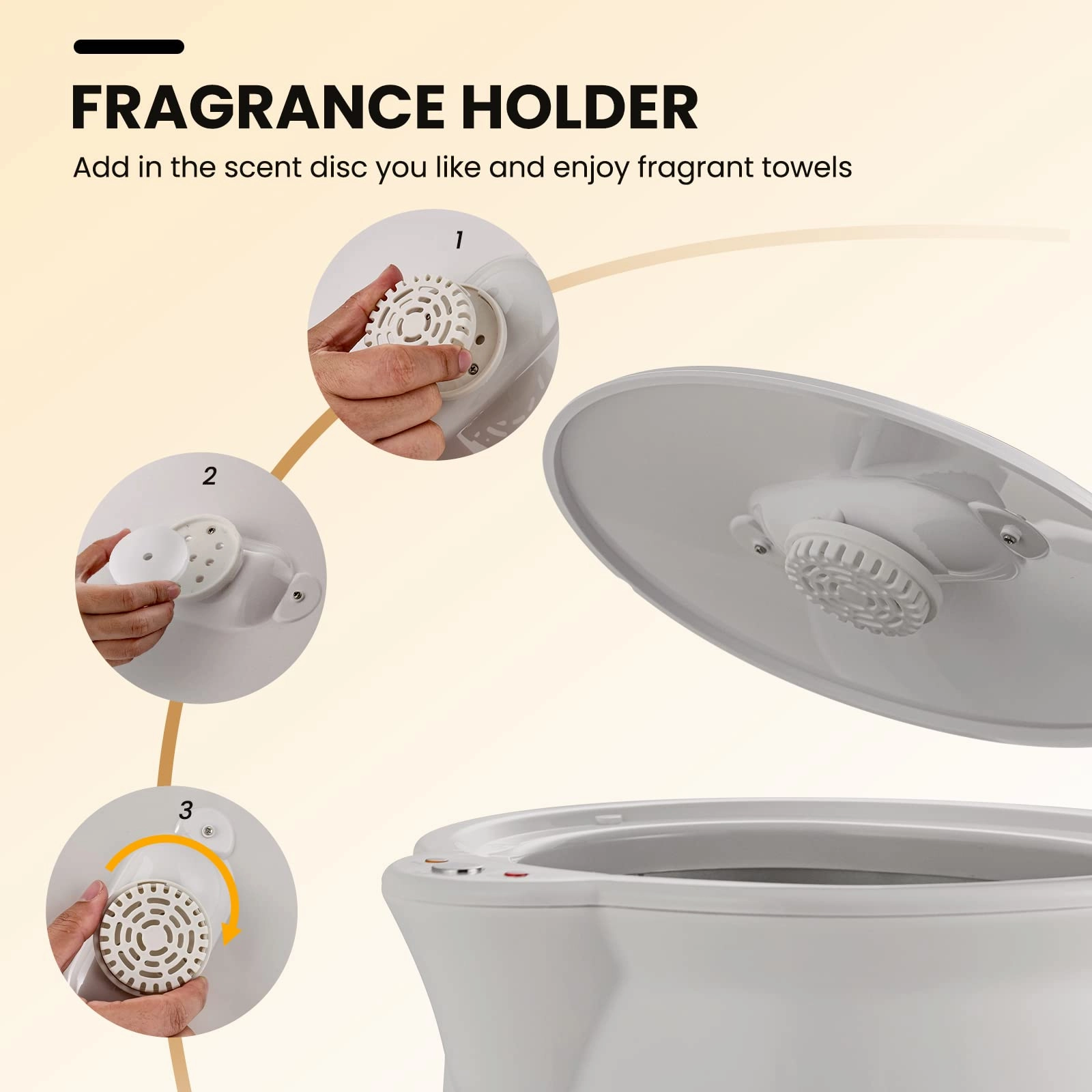 Giantex Towel Warmer Bucket 20L, Bathroom Towel Heater with Lid