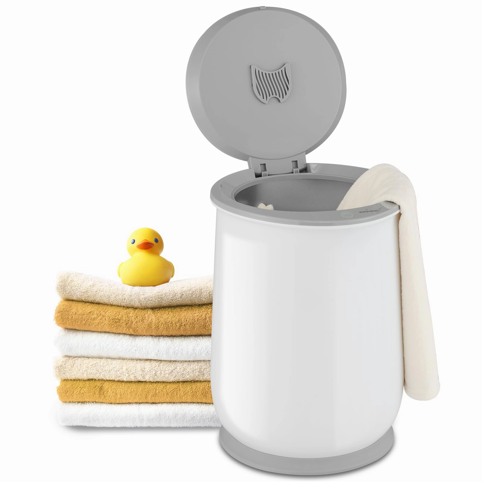Giantex Towel Warmer Bucket - 21 L Bathroom Towel Heater bathroom organizer, toilet brush holder