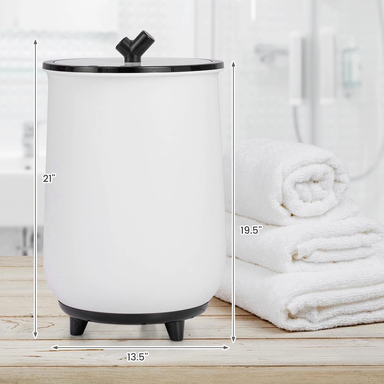 Giantex Towel Warmer for Bathroom - 23L Large Blanket Warmer with 3 Heat Settings, Built-in Timer, Auto Shut Off