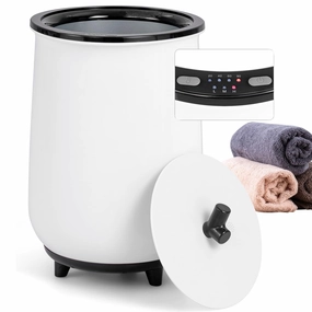 Giantex Towel Warmer for Bathroom - 23L Large Blanket Warmer with 3 Heat Settings, Built-in Timer, Auto Shut Off bathroom organizer, toilet brush holder
