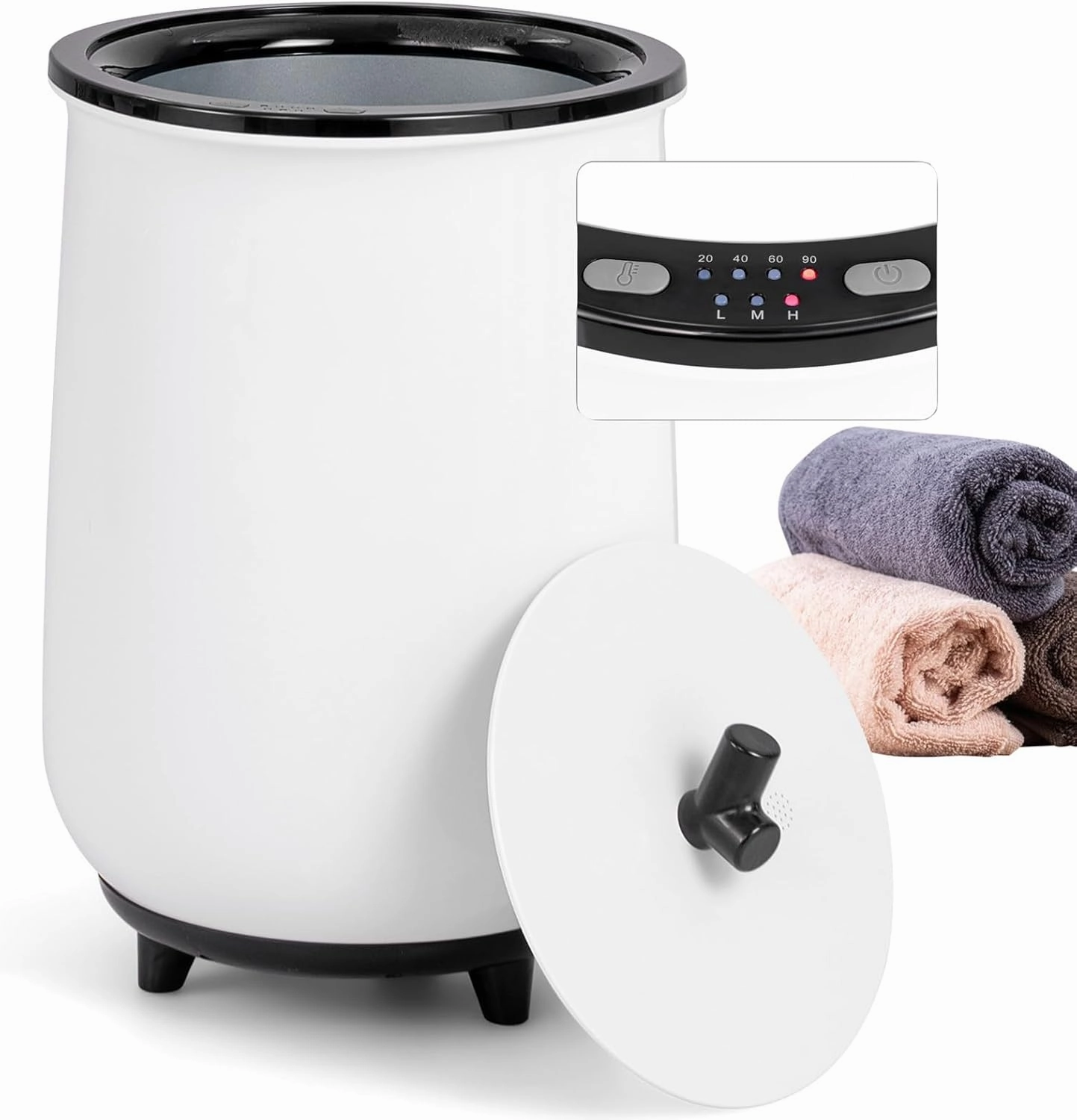 Giantex Towel Warmer for Bathroom - 23L Large Blanket Warmer with 3 Heat Settings, Built-in Timer, Auto Shut Off