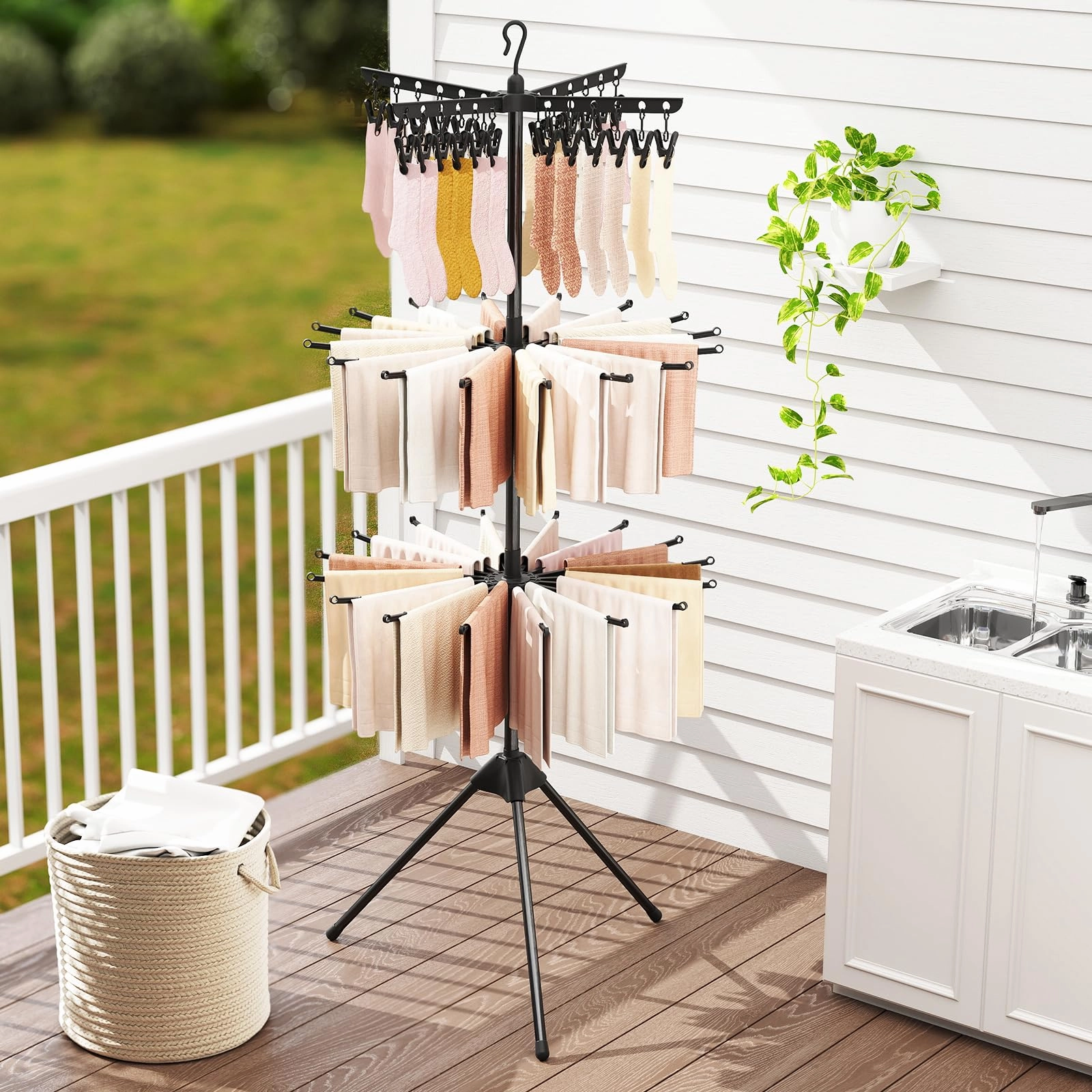 Giantex Tripod Clothes Drying Rack