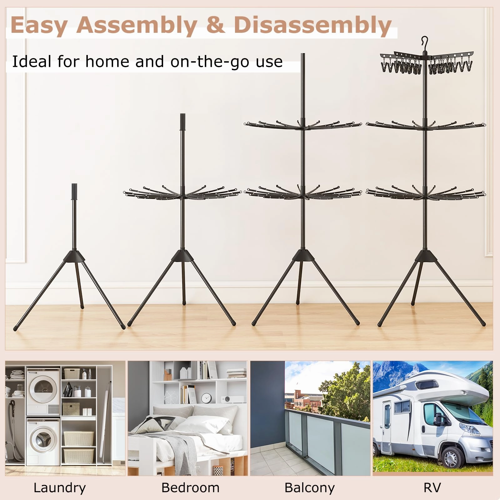 Giantex Tripod Clothes Drying Rack