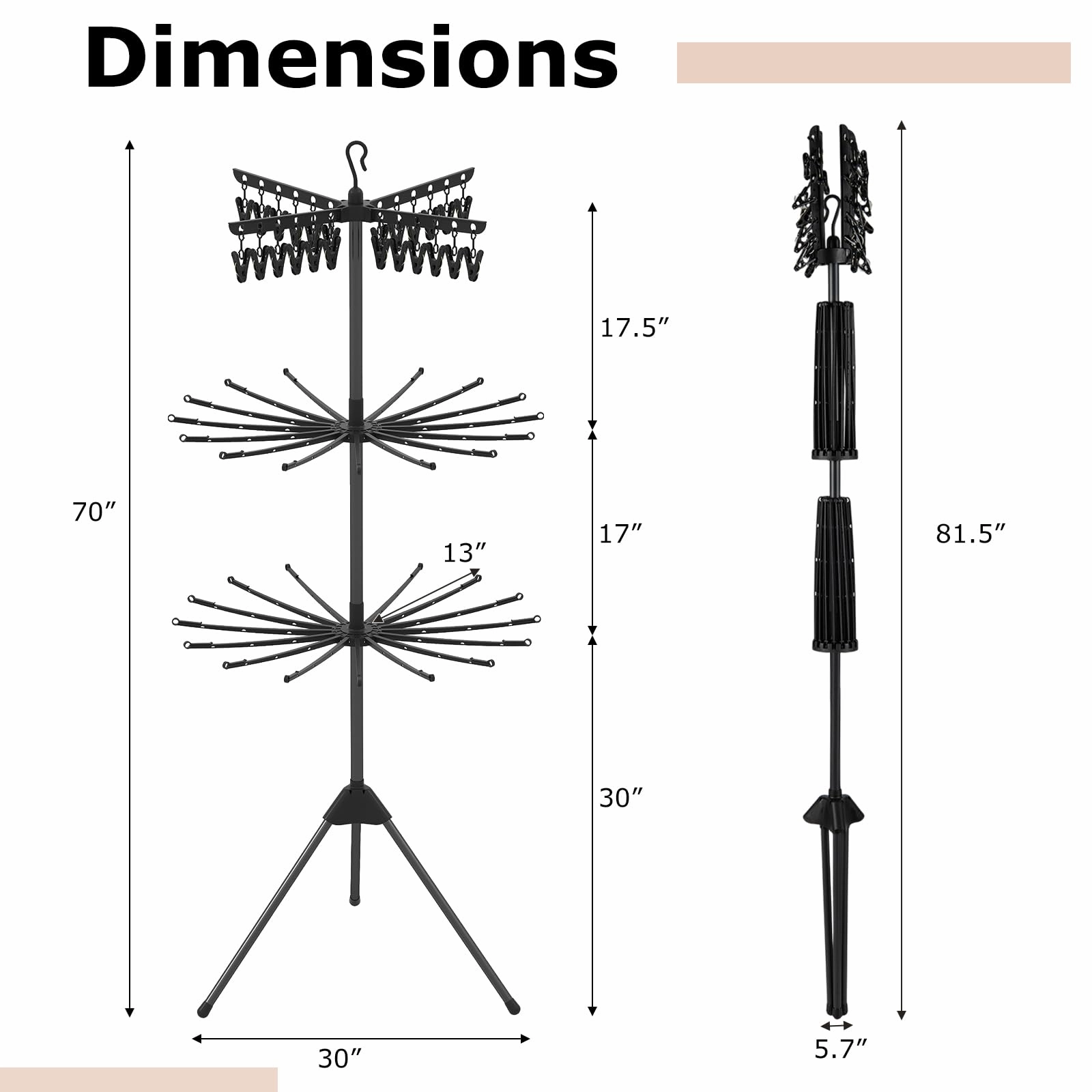 Giantex Tripod Clothes Drying Rack