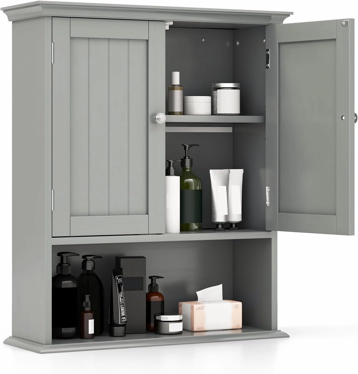 Giantex Wall Mounted Medicine Cabinets - Above Toilet Bathroom Cabinet with Adjustable Shelf