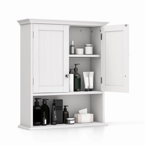 Giantex Wall Mounted Medicine Cabinets - Above Toilet Bathroom Cabinet with Adjustable Shelf bathroom storage cabinet, over toilet storage