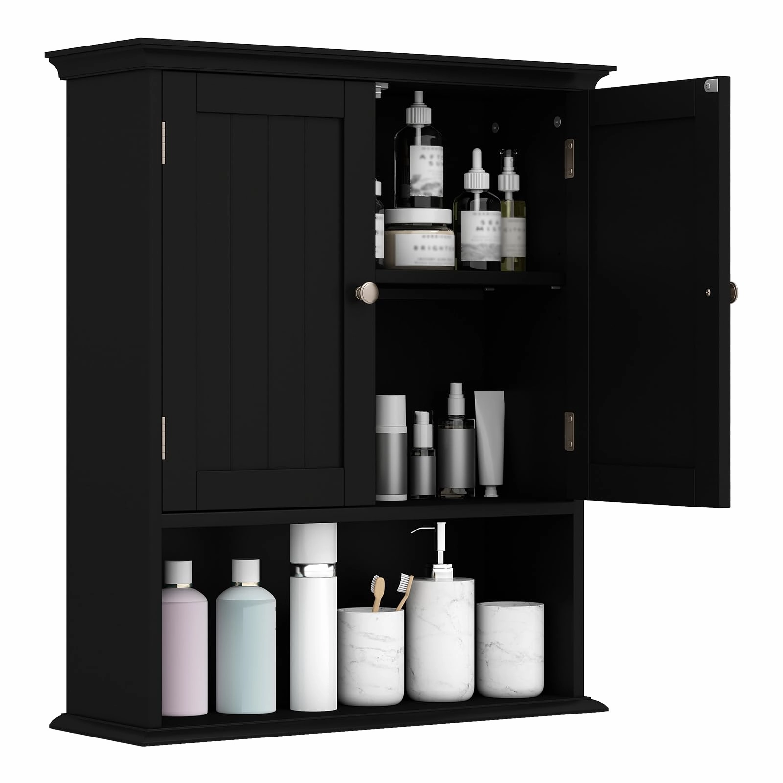 Giantex Wall Mounted Medicine Cabinets - Above Toilet Bathroom Cabinet with Adjustable Shelf