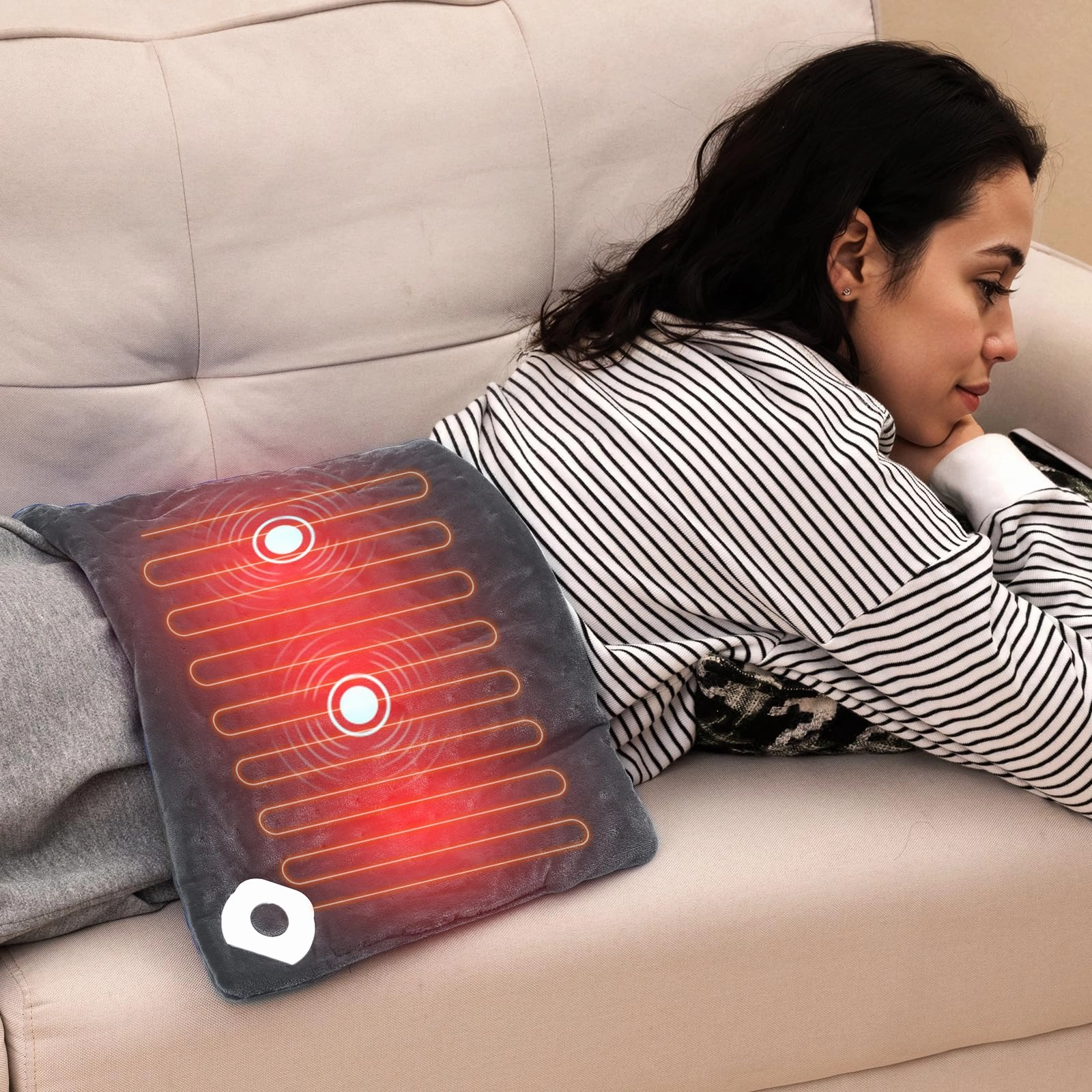 Giantex Weighted Heating Pad w/ 2 Massagers