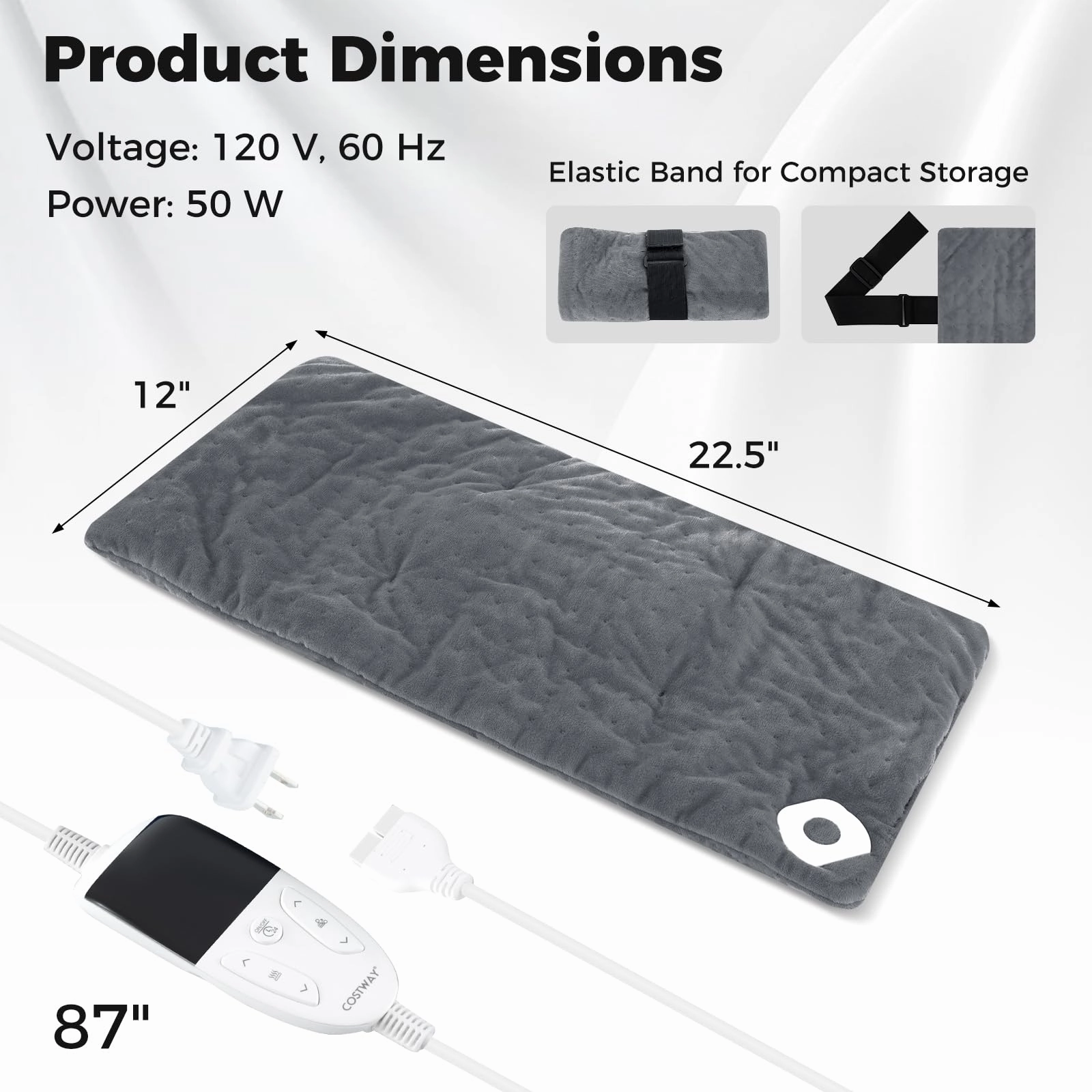 Giantex Weighted Heating Pad w/ 2 Massagers