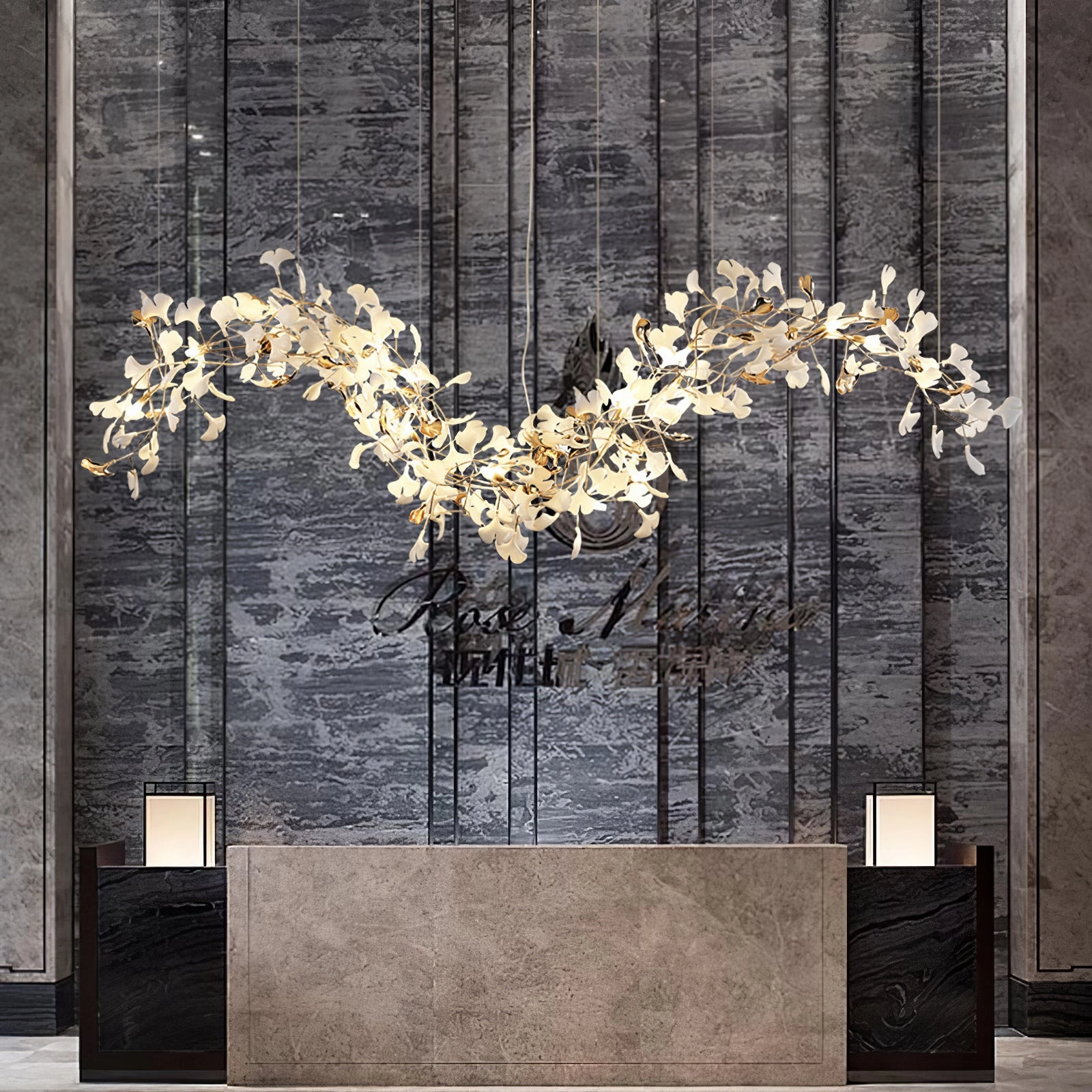 Ginkgo Tip Tlying Chandelier