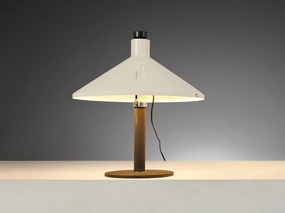 Gino Sarfatti for Arteluce '609' Table Lamp in White Aluminum and Cast Iron Knife Set,Kitchen Knives