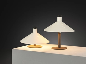 Gino Sarfatti for Arteluce '609' Table Lamps in White Aluminum & Cast Iron Knife Set,Kitchen Knives