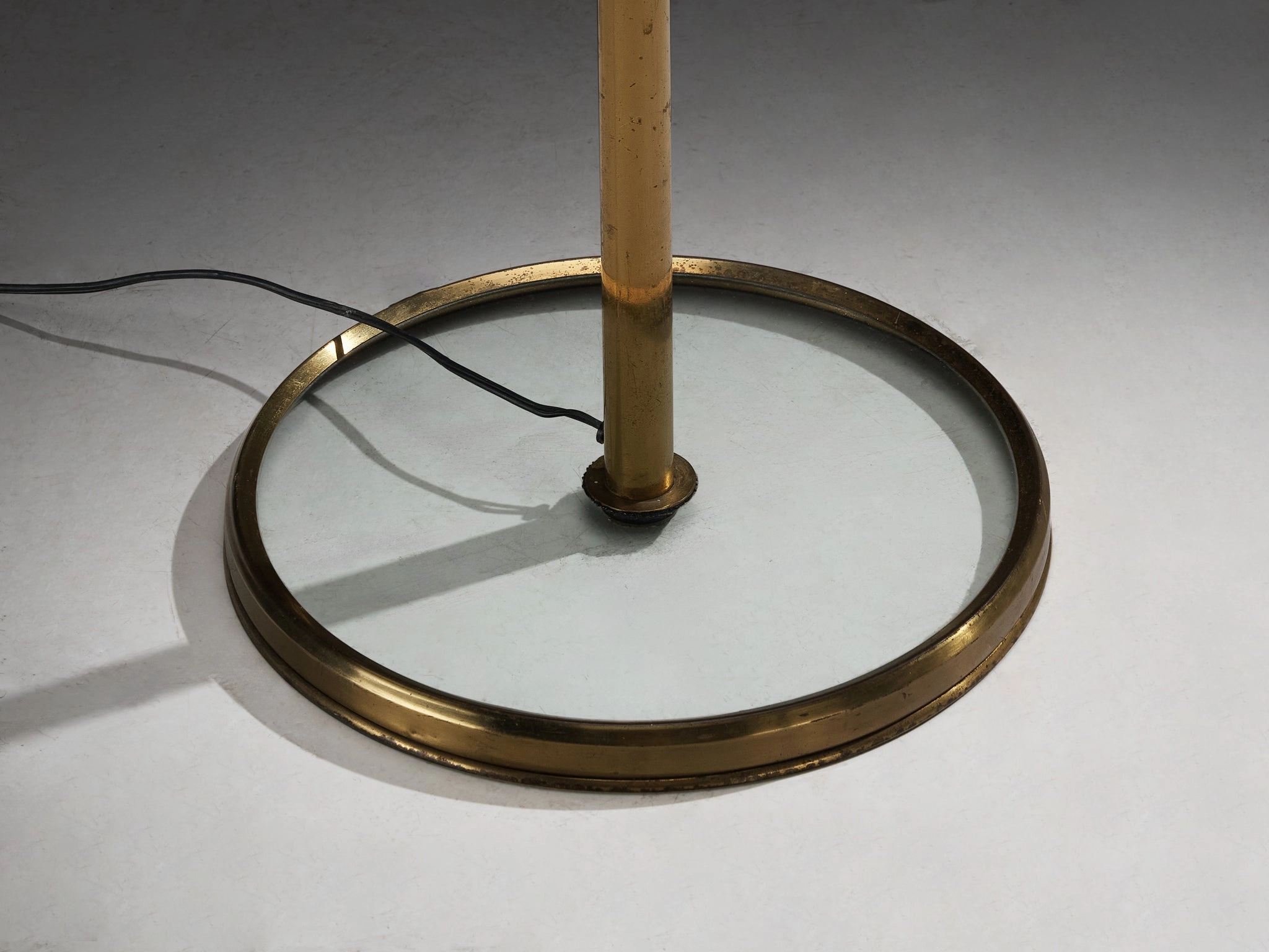 Gio Ponti for Fontana Arte Parco dei Principi Floor Lamp with Red Shade
