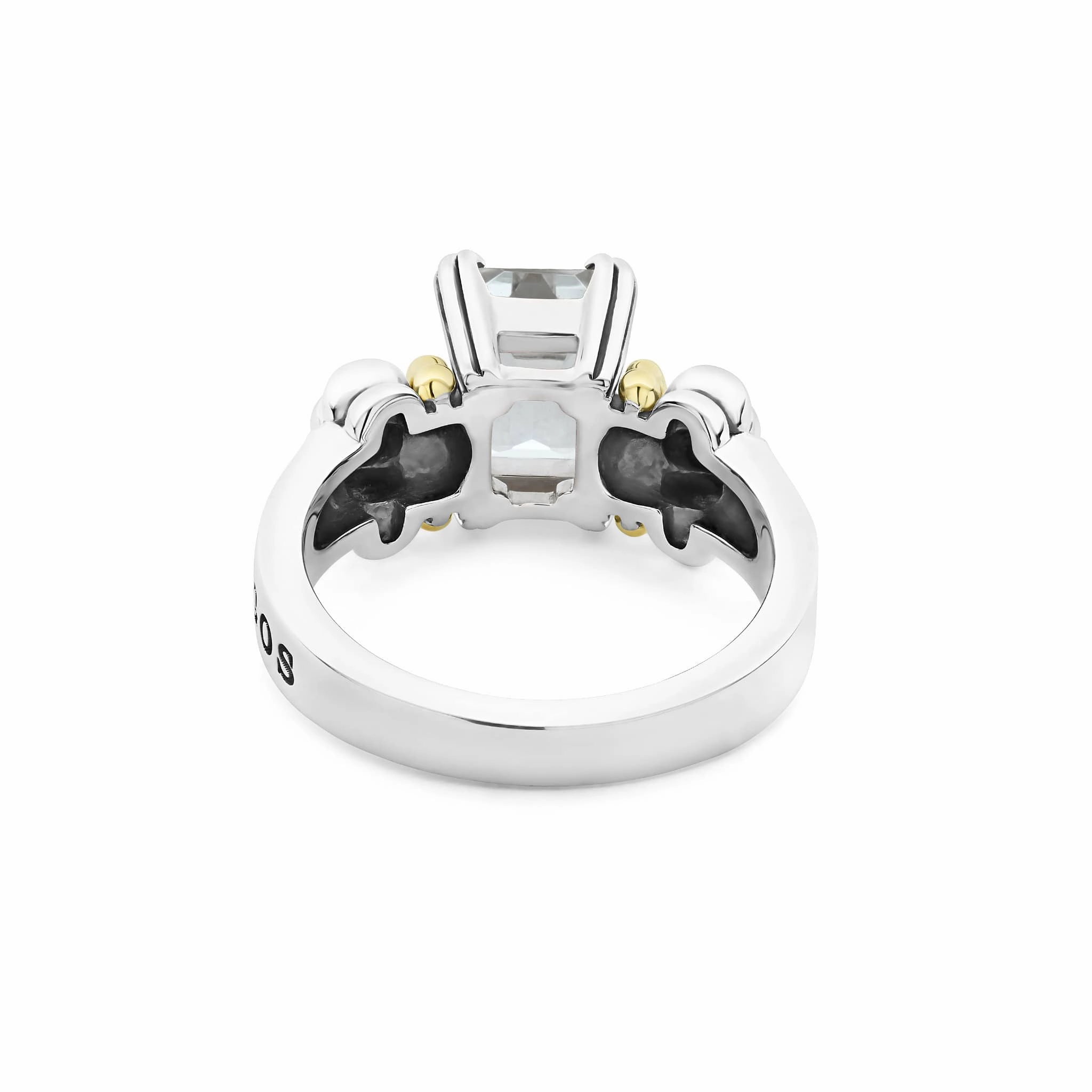 Glacier Small Emerald-Cut White Topaz Ring
