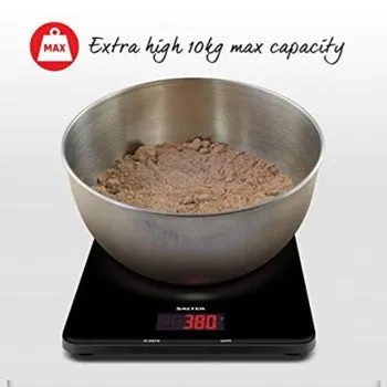 Glass Digital kitchen scale, Black