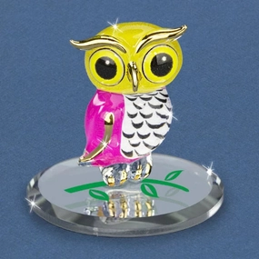 Glass Baron Big Owlet Figurine Decorative Mirror,Home Decor Mirror