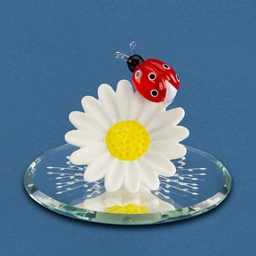 Glass Baron Daisybug Figurine Decorative Mirror,Home Decor Mirror