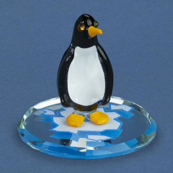 Glass Baron Penguin Figurine Decorative Mirror,Home Decor Mirror