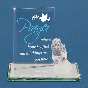 Glass Baron Prayer, Where Hope is Lifted Decorative Mirror,Home Decor Mirror