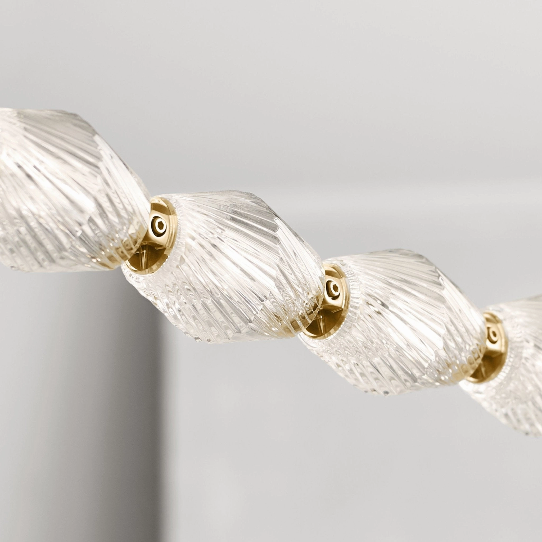 Glass Chain Chandelier