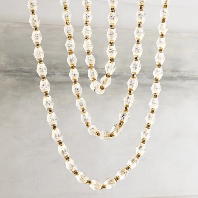 Glass Chain Chandelier