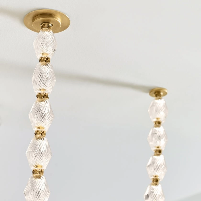 Glass Chain Chandelier