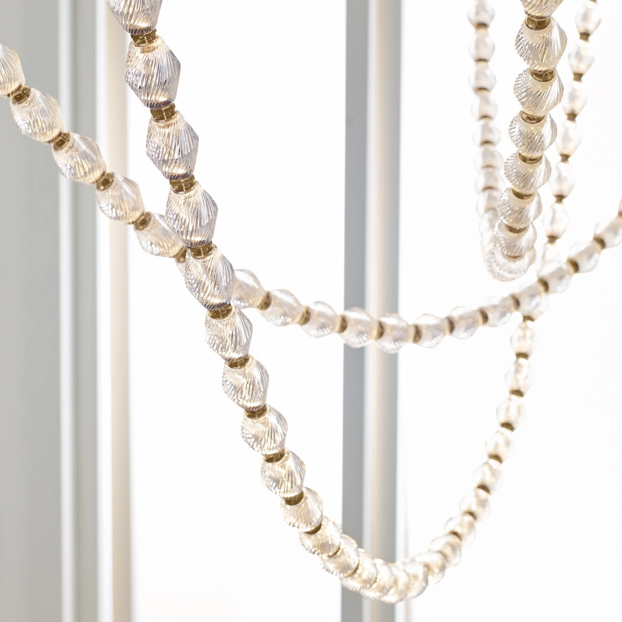 Glass Chain Chandelier