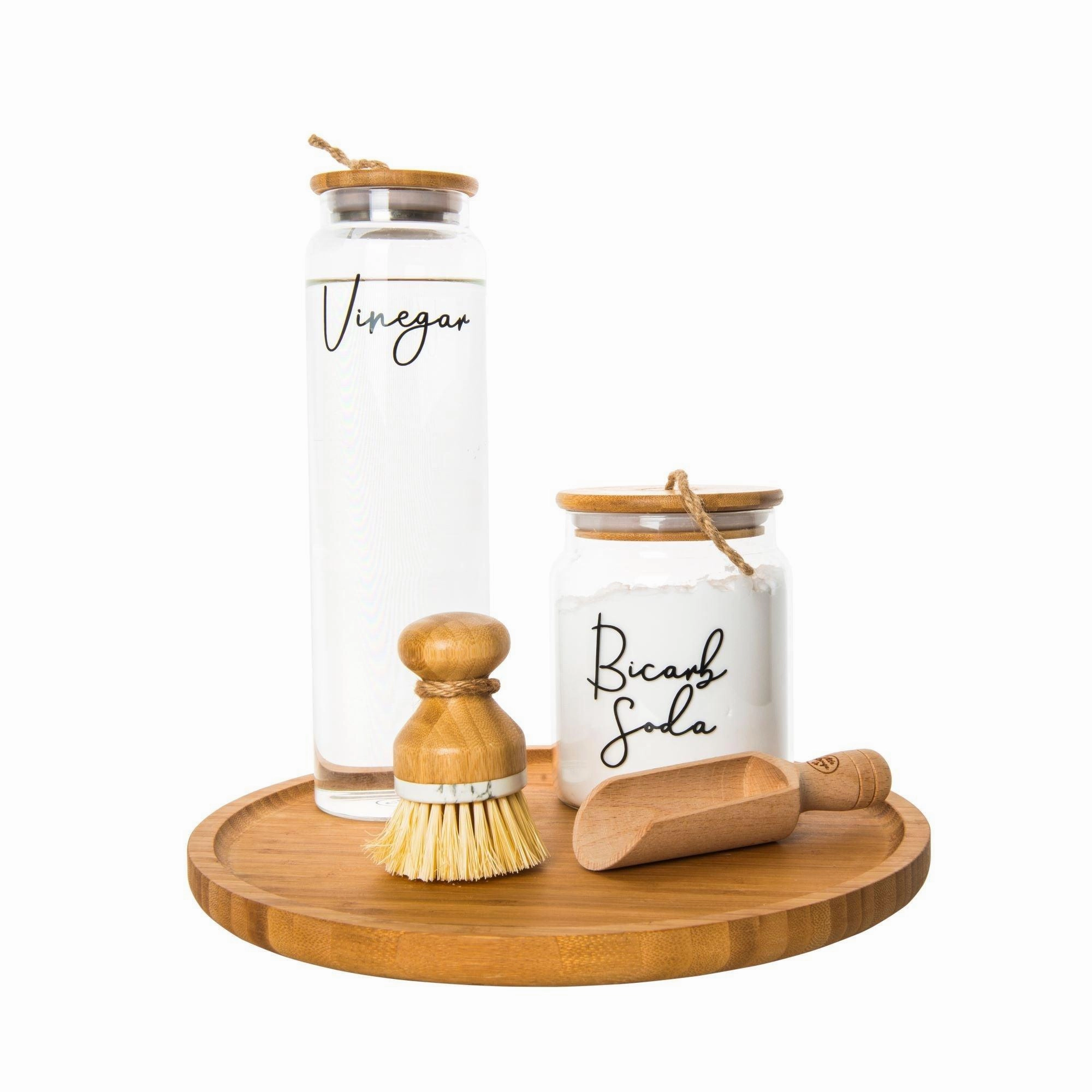 Glass Jar with Bamboo and Twine Lid - 1L