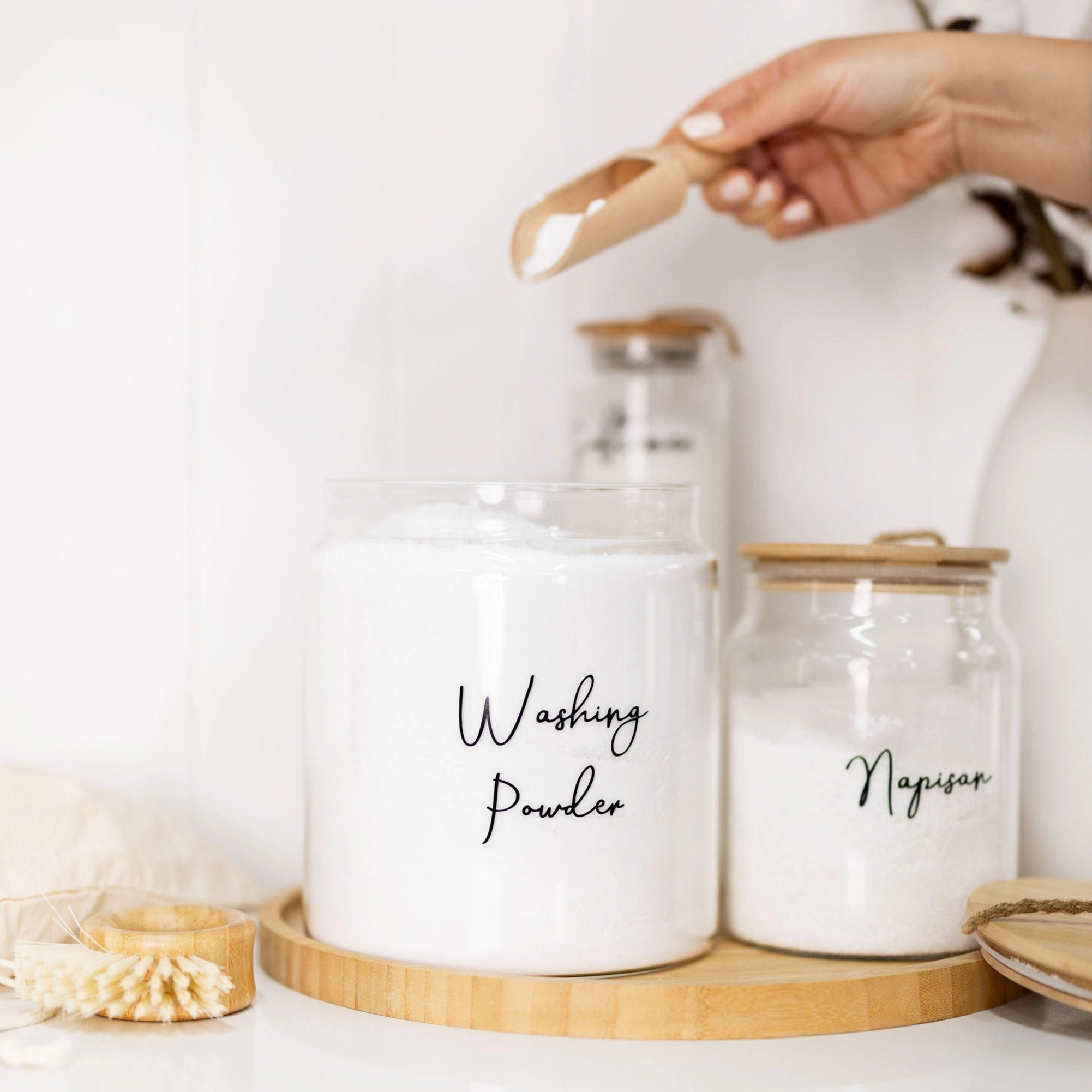 Glass Jar with Bamboo and Twine Lid - 4L