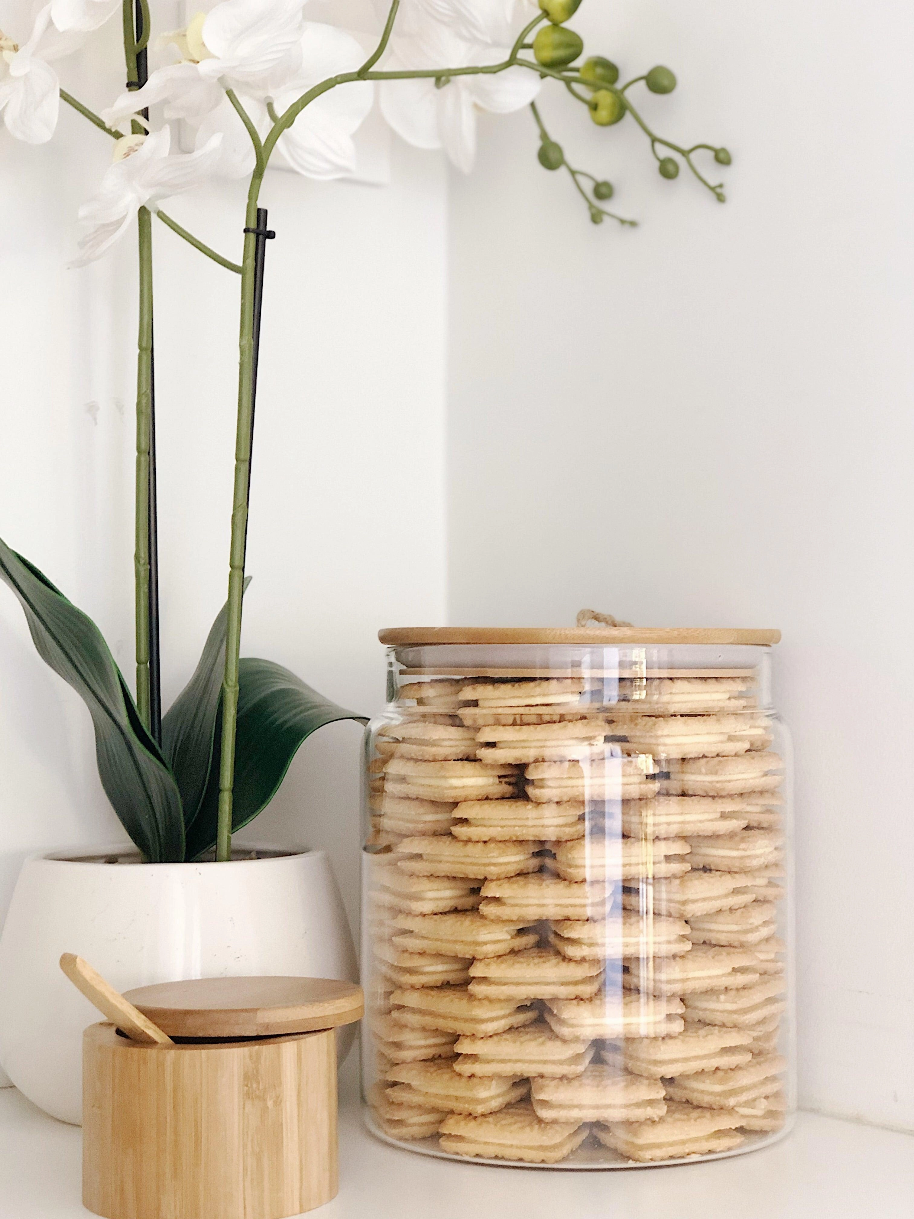 Glass Jar with Bamboo and Twine Lid - 4L