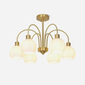 Glass Pumpkin Gold Chandelier chandelier,ceiling light,decorative lighting