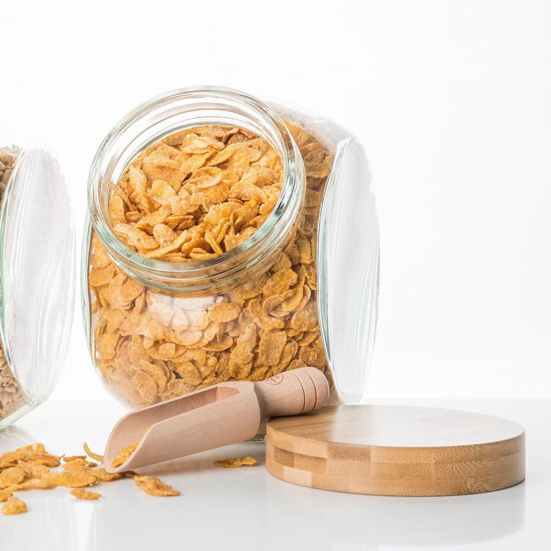 Glass Snack Jar with Bamboo Lid - 4L