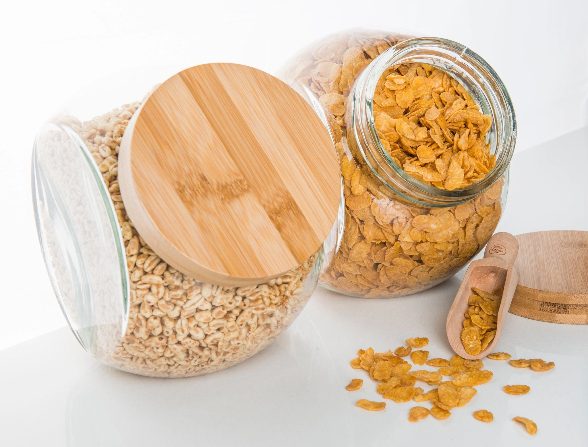 Glass Snack Jar with Bamboo Lid - 4L
