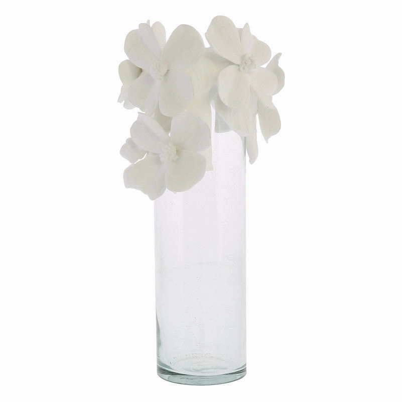 Glass Vase with Bone China Flower Crown Vase,Ceramic Vase