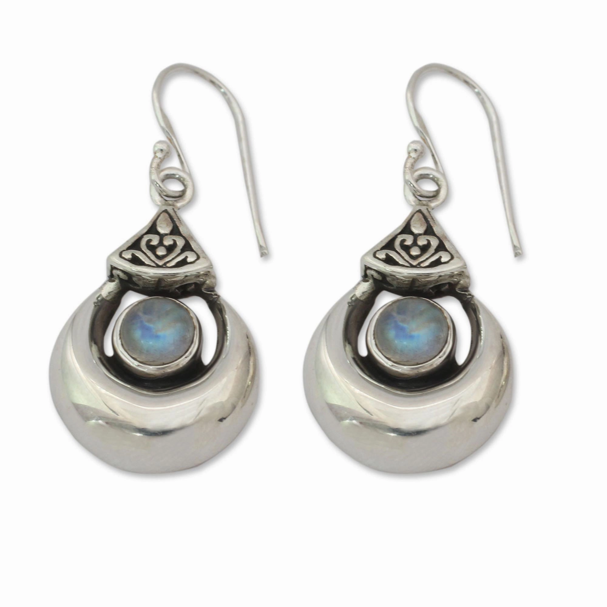 Goddess Fortunes Rainbow Moonstone Earrings