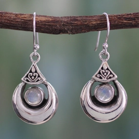 Goddess Fortunes Rainbow Moonstone Earrings