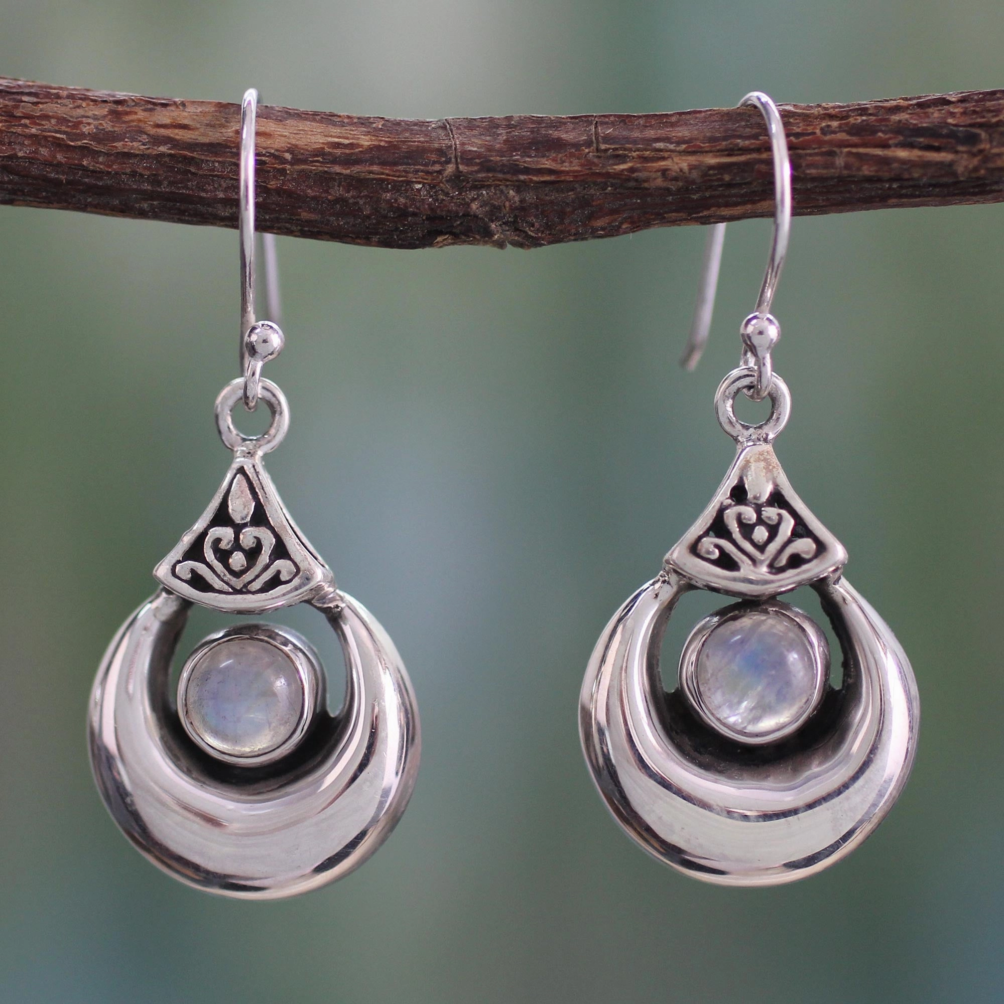 Goddess Fortunes Rainbow Moonstone Earrings