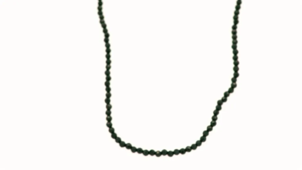 Gold Filled Black Spinel Necklace