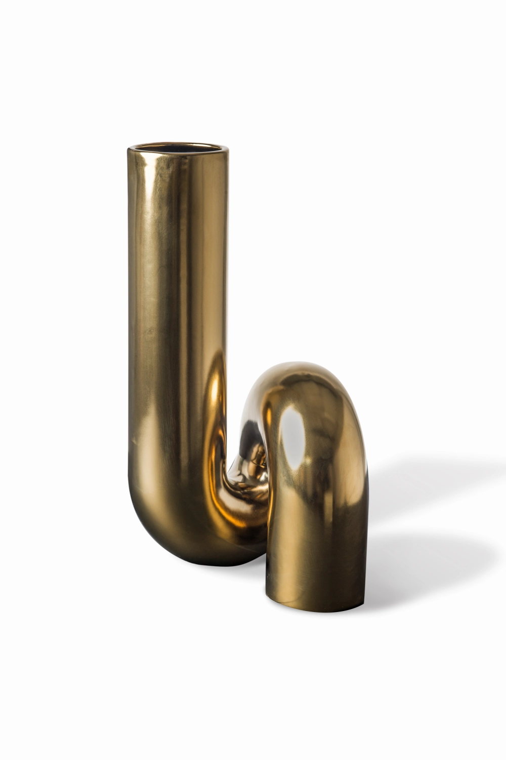 Gold Ceramic Modern Vase | Pols Potten Yourtube Vase,Glass Vase