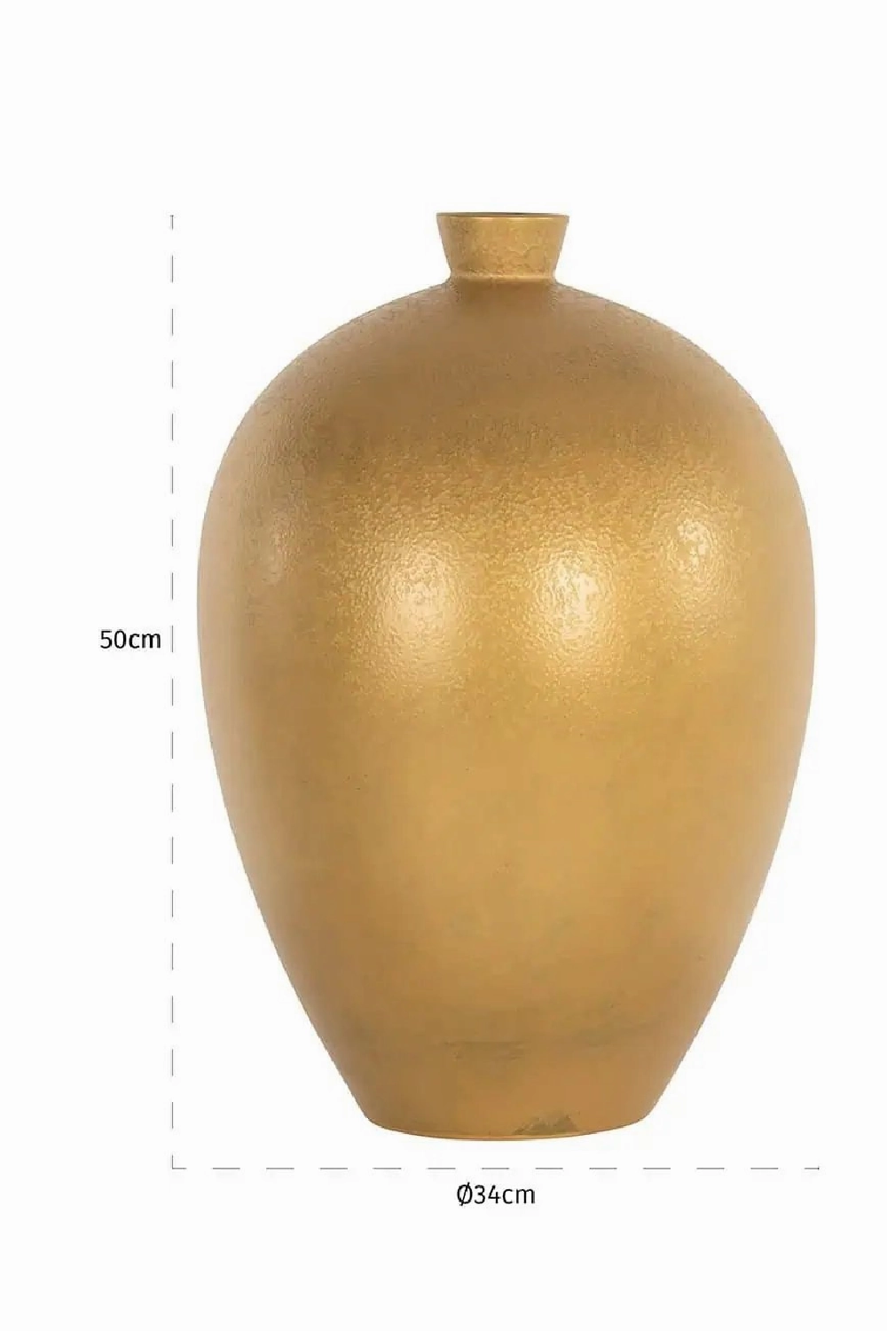 Gold Ceramic Vase | OROA Shirley
