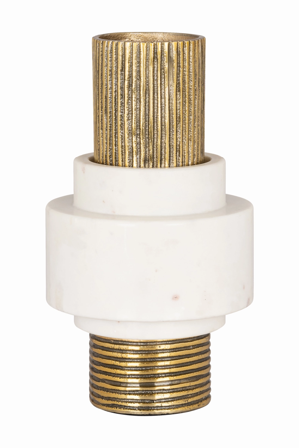 Gold Cylindrical Vase | OROA Kai Vase,Glass Vase