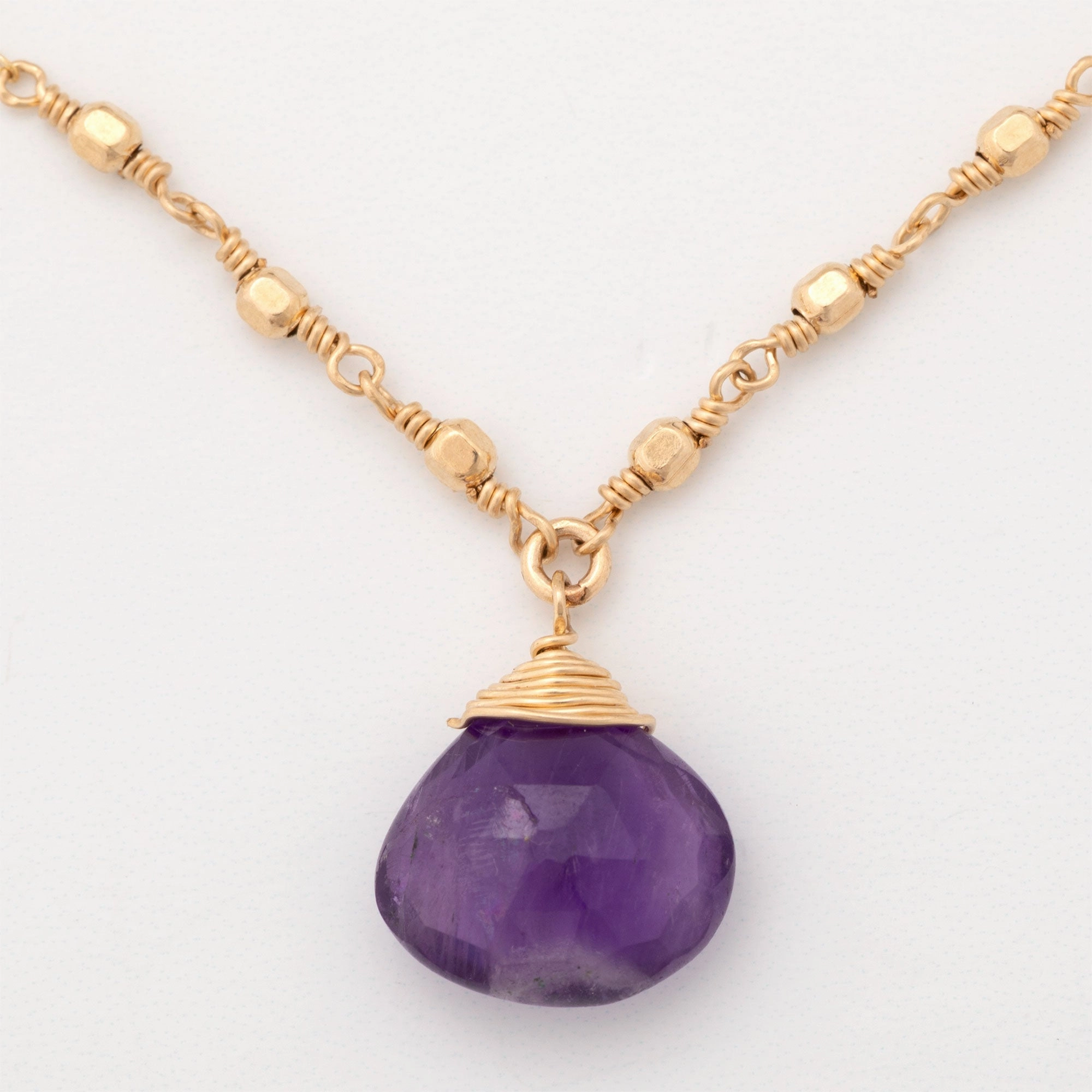 Gold Filled Necklace with Gemstone