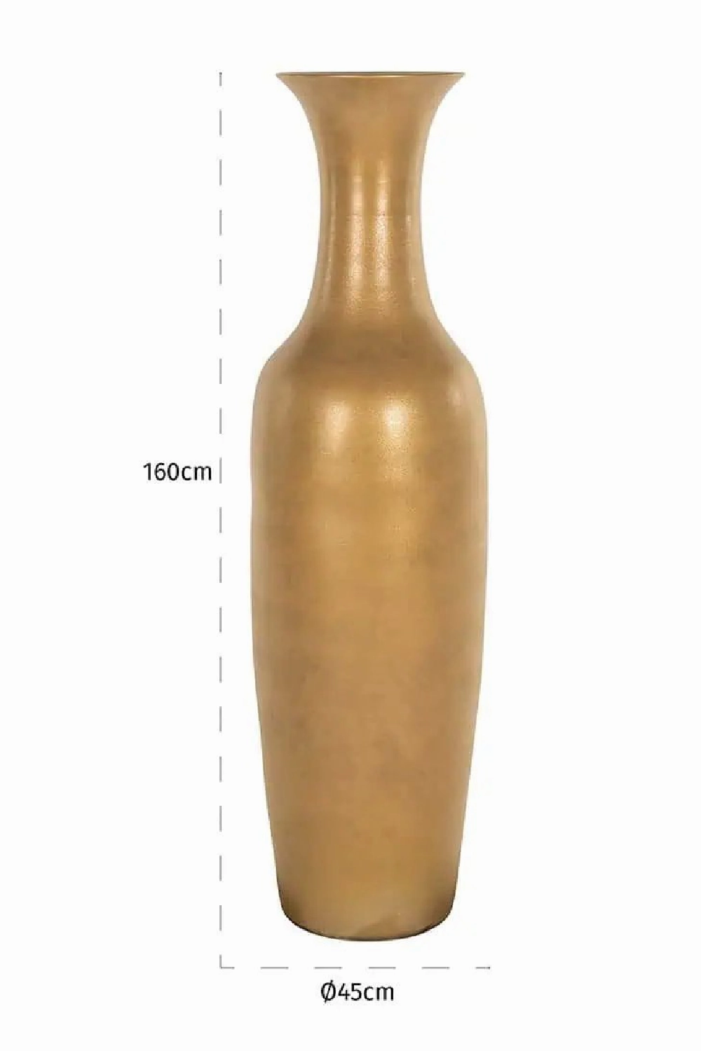 Gold Flared Neck Vase | OROA Macie