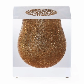 Gold Mini Scoop Vase | Jonathan Adler Bel Air Vase,Glass Vase