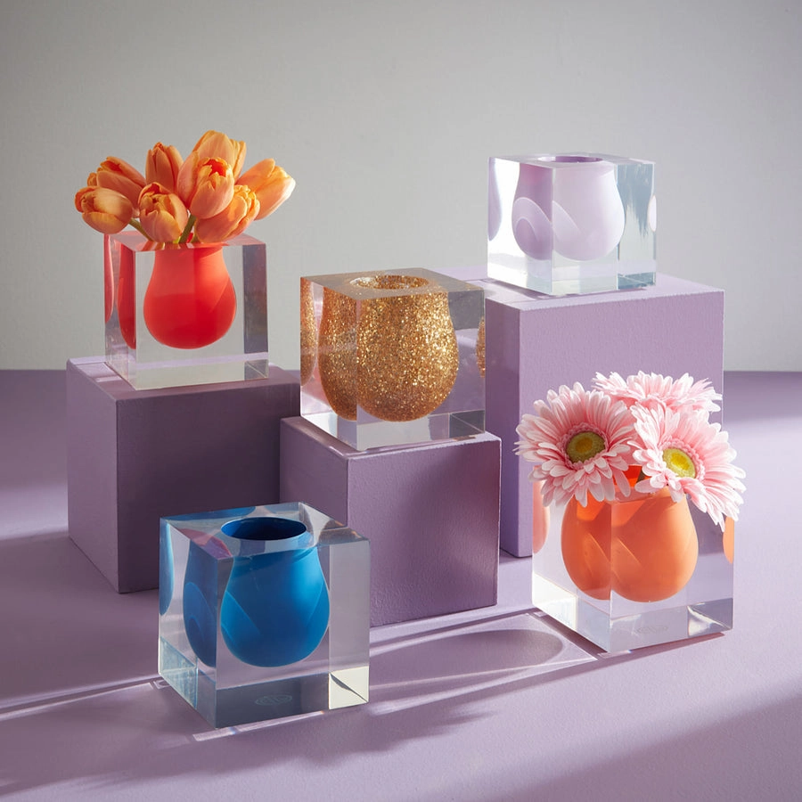 Gold Mini Scoop Vase | Jonathan Adler Bel Air
