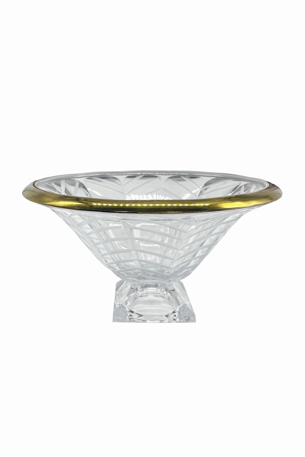 Gold Rimmed Glass Vase | Liang & Eimil Crystal Bowl Vase,Glass Vase