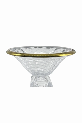 Gold Rimmed Glass Vase | Liang & Eimil Crystal Bowl Vase,Glass Vase