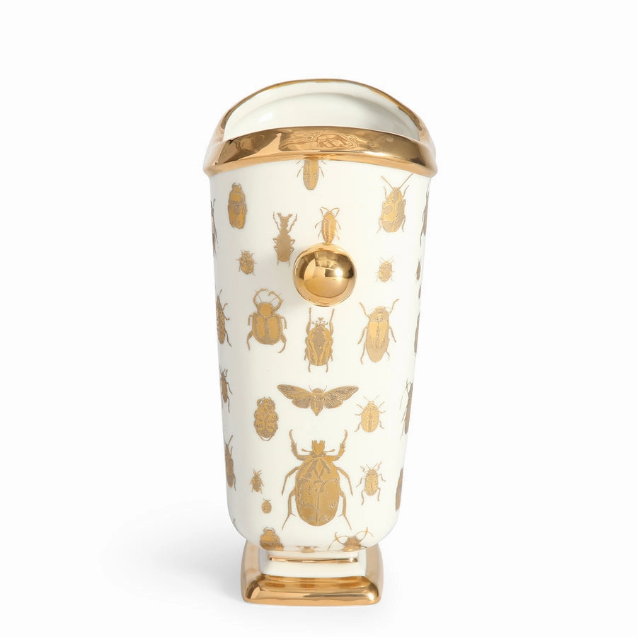 Gold Silhouettes Porcelain Vase | Jonathan Adler Botanist