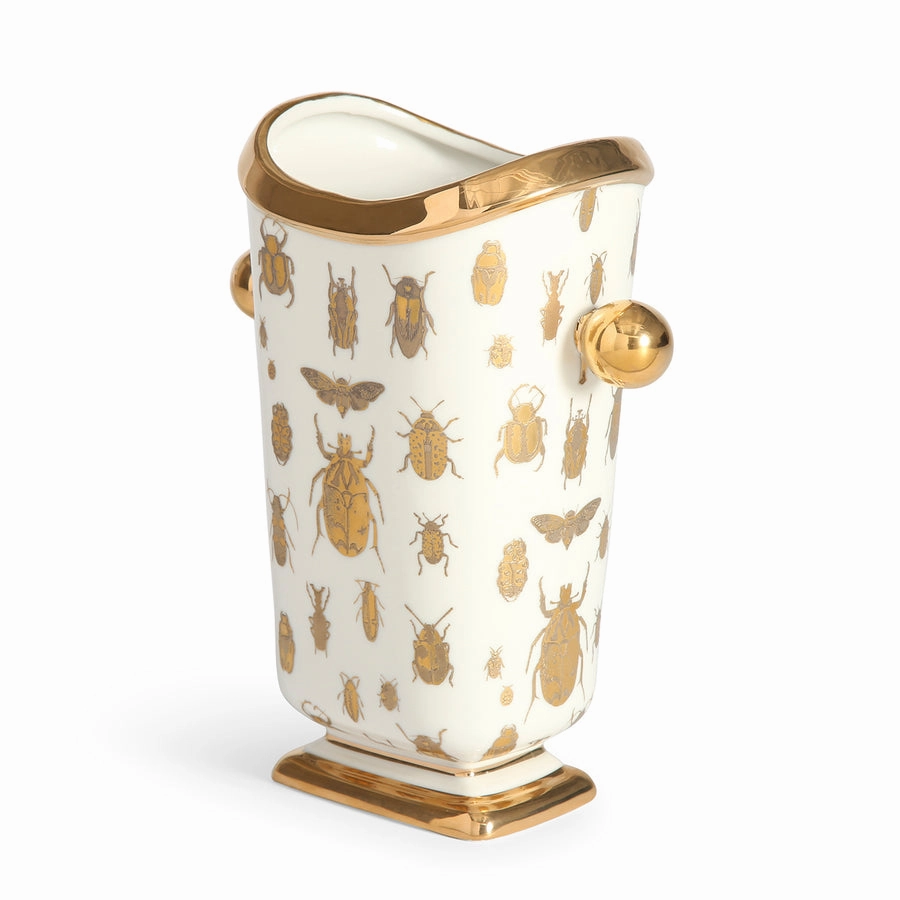 Gold Silhouettes Porcelain Vase | Jonathan Adler Botanist