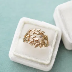 Golden Leaves Ring